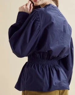 Femme Chloé Stora Blouse Beirut bleu marine