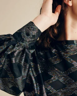 New Chloé Stora Blouse Beirut imprimée noir/multicolore