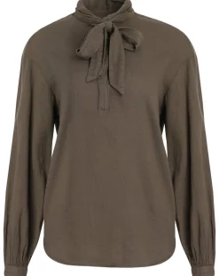 Femme Hartford Blouse Charline fines rayures kaki