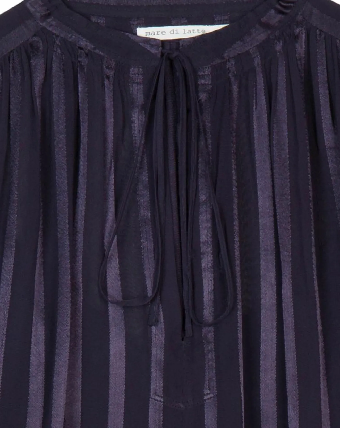 Femme Mare di Latte Blouse Elene à rayures encre