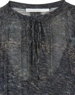 New Mare di Latte Blouse Elene granit encre