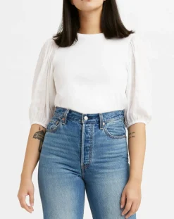 Femme Levi's® Blouse en Coton Poet blanche