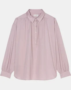 New Marc O'Polo Blouse en Popeline col polo violet clair