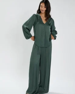 New Lauren Vidal Blouse Enzo verte