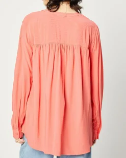 Online Esprit Blouse fluide manches longues rose saumon