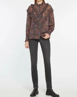 Hot Pepe Jeans Blouse imprimée Cachemire multicolore