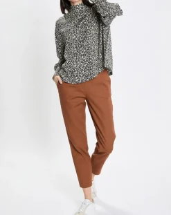 Marc O'Polo Blouse imprimée fleurs blanc/noir