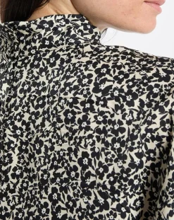 Marc O'Polo Blouse imprimée fleurs blanc/noir
