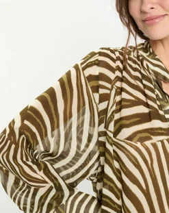 Femme Lauren Vidal Blouse Jane verte