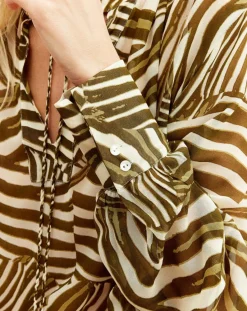 Femme Lauren Vidal Blouse Jane verte