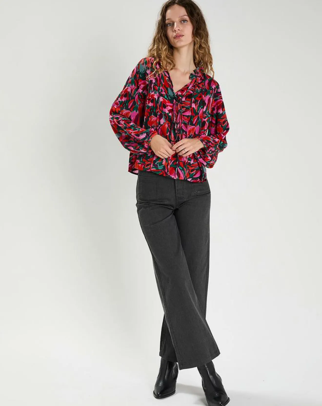 Clearance The Korner Blouse Jeanne multicolore