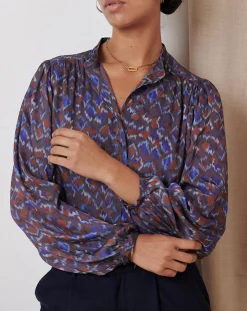 Femme Garance Paris Blouse Ketty bleue