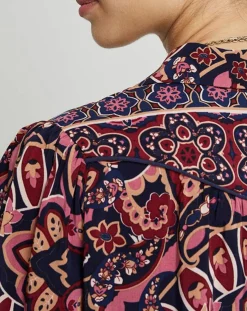 Sale Suncoo Blouse Latimy imprimée rouge/bleu/rose