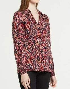 Sale Suncoo Blouse Latimy imprimée rouge/bleu/rose
