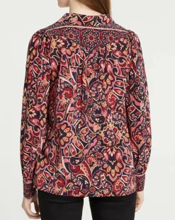 Sale Suncoo Blouse Latimy imprimée rouge/bleu/rose