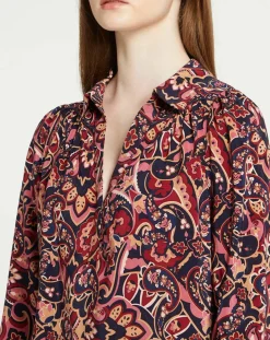 Sale Suncoo Blouse Latimy imprimée rouge/bleu/rose
