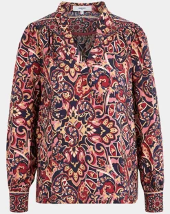 Sale Suncoo Blouse Latimy imprimée rouge/bleu/rose