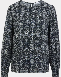 Femme Yerse Blouse Leandra bleu marine