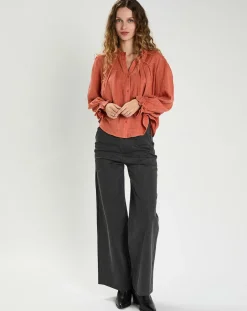 Femme The Korner Blouse Léonie rouge