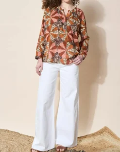 Femme Louizon Blouse loose Partage paprika