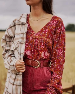 Femme Garance Paris Blouse Melrose camel