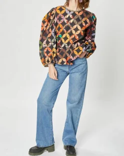 New Manoush Blouse Patchwork 70 noire