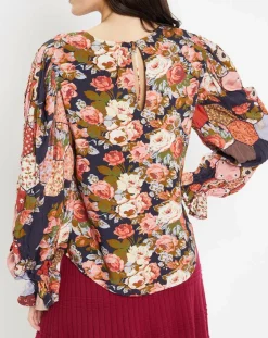 Femme Manoush Blouse Patchwork encre