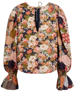 Femme Manoush Blouse Patchwork encre