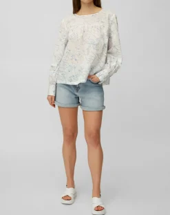 Femme Marc O'Polo Blouse print sirène blanc/bleu