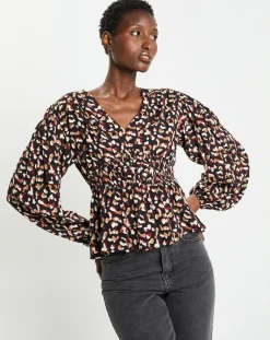 Femme Galeries Lafayette Blouse Print Traviata 2 noir/rouge