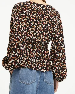 Femme Galeries Lafayette Blouse Print Traviata 2 noir/rouge