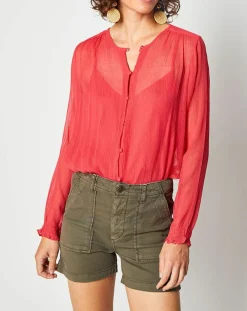 Sale Swildens Blouse Qartil rouge