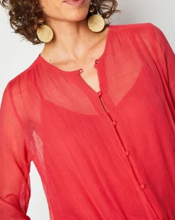 Sale Swildens Blouse Qartil rouge