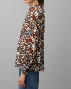 Online Marc O'Polo Blouse Romantique Fleur marron/multicolore