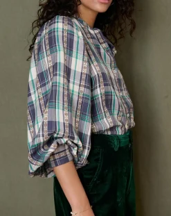 Femme Garance Paris Blouse Teresa bleue