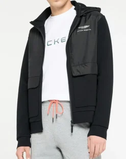 Homme Hackett London Blouson à capuche Media Aston Martin Racing noir