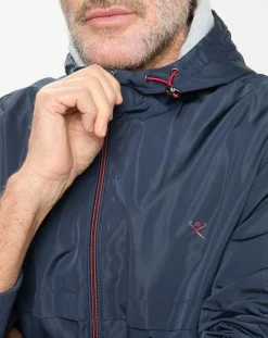 Homme Hackett London Blouson à capuche Sport bleu