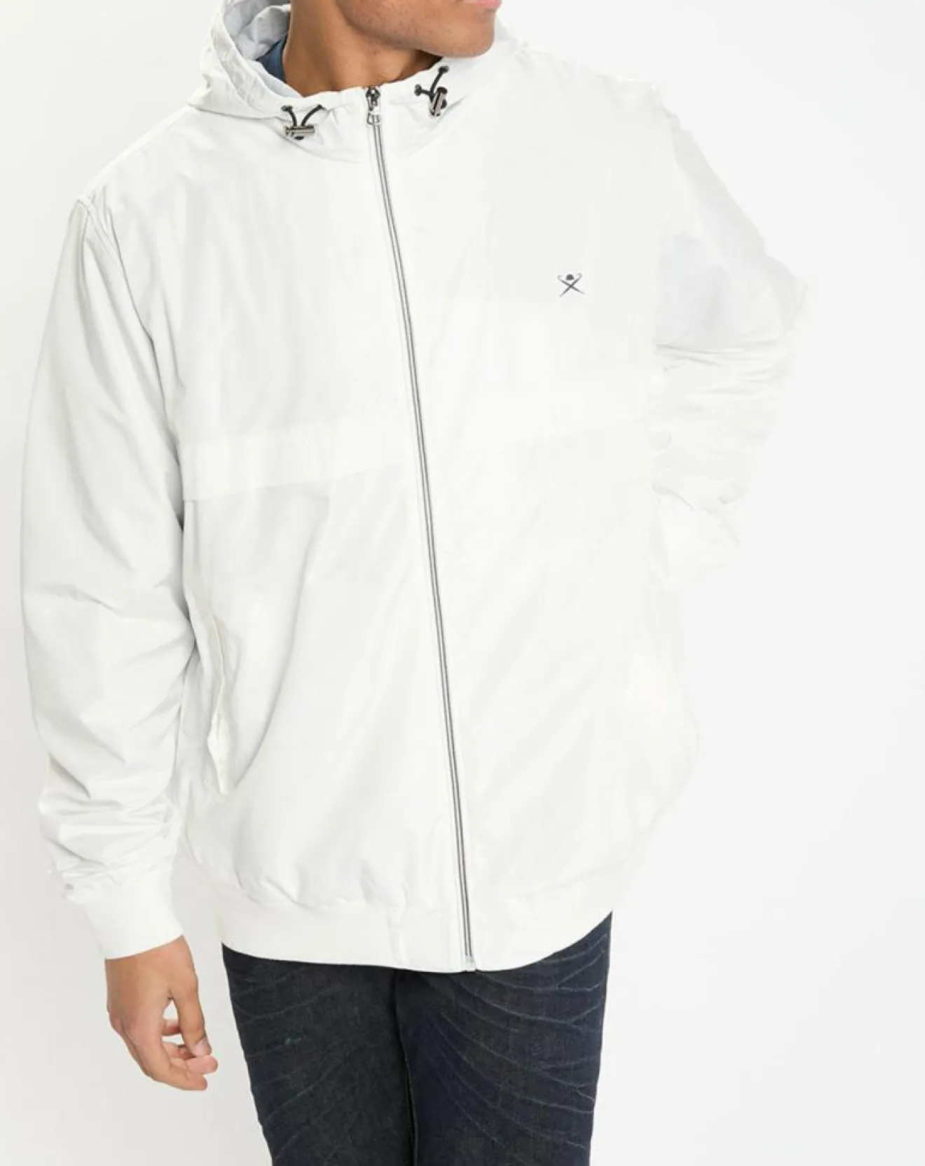 Homme Hackett London Blouson à capuche Sport écru