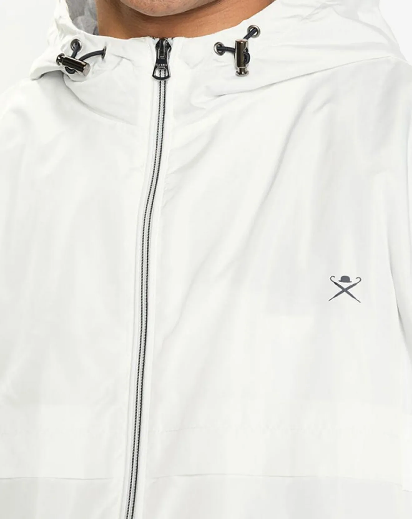 Homme Hackett London Blouson à capuche Sport écru