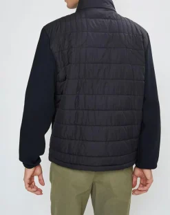 Homme Hackett London Blouson Aston Martin Racing Jersey bimatière noir