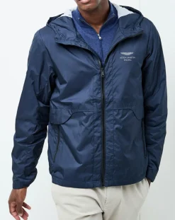 New Hackett London Blouson Aston Martin Racing bleu marine