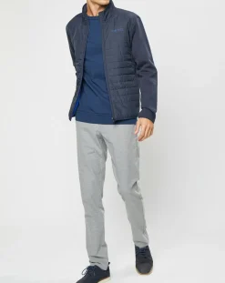 Homme Hackett London Blouson bi-matière bleu marine
