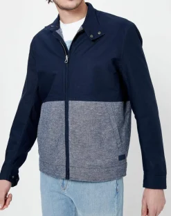 Online Pepe Jeans Blouson bimatière denim Tilos bleu marine