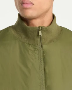 Outlet Galeries Lafayette Blouson bi-matière Mamix kaki foncé