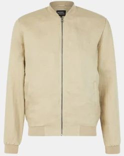 Homme Galeries Lafayette Blouson bombers 100% Lin Poulin beige