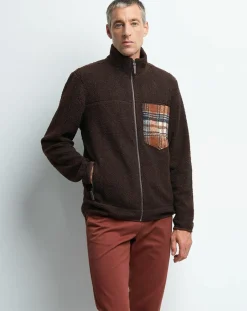 Homme Devred Blouson bouclette polaire Tharry chocolat