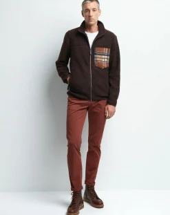 Homme Devred Blouson bouclette polaire Tharry chocolat