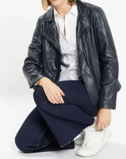 Outlet Galeries Lafayette Blouson Calpaga bleu marine