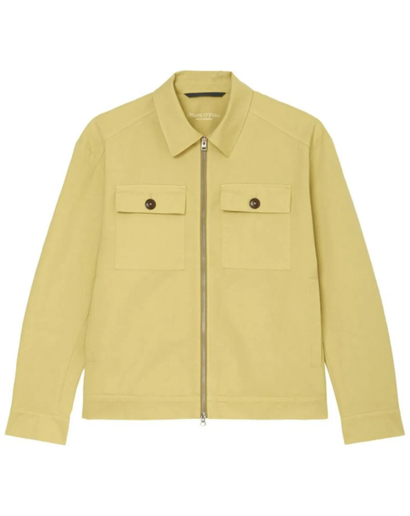 Homme Marc O'Polo Blouson Coton Organic Double Poche jaune clair