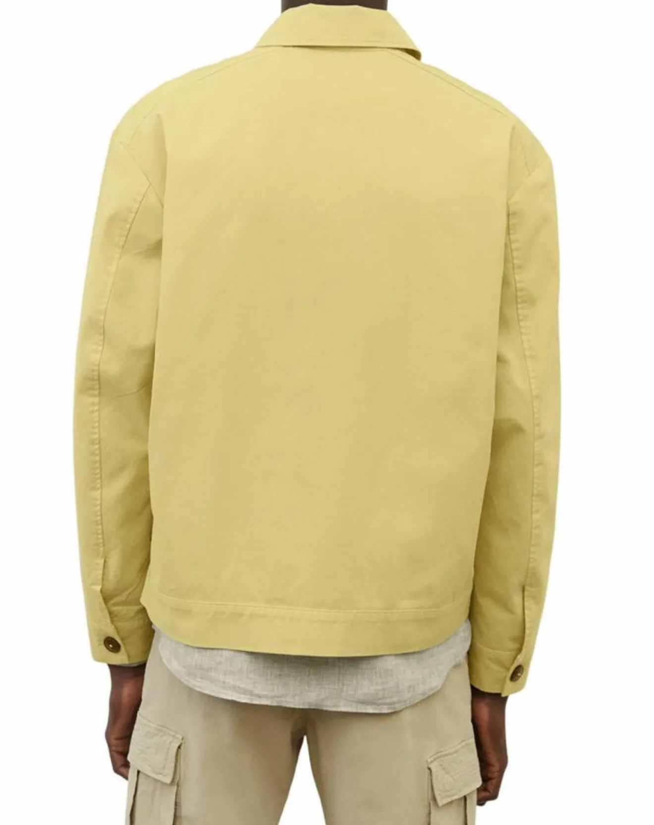 Homme Marc O'Polo Blouson Coton Organic Double Poche jaune clair